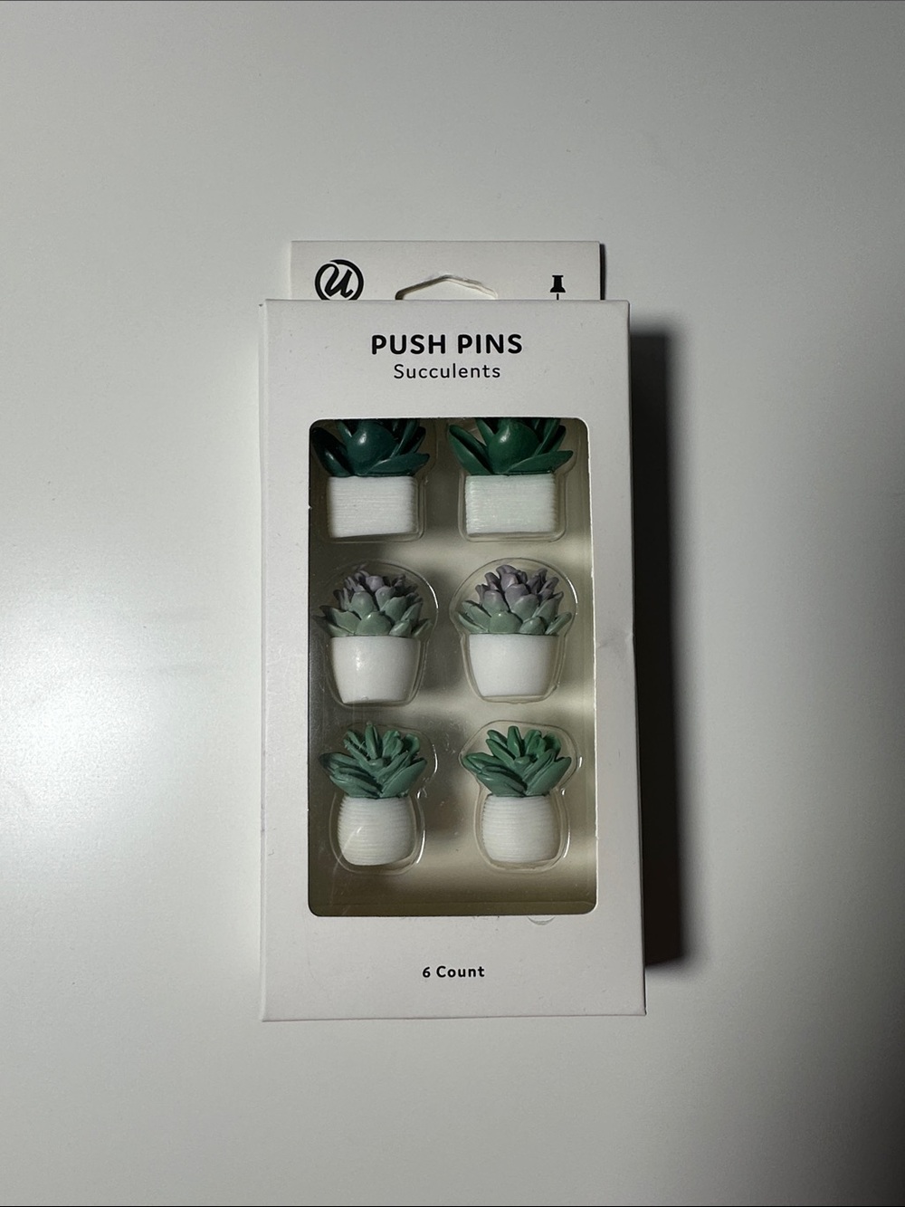 Succulent Cactus Push Pins NWT set of six